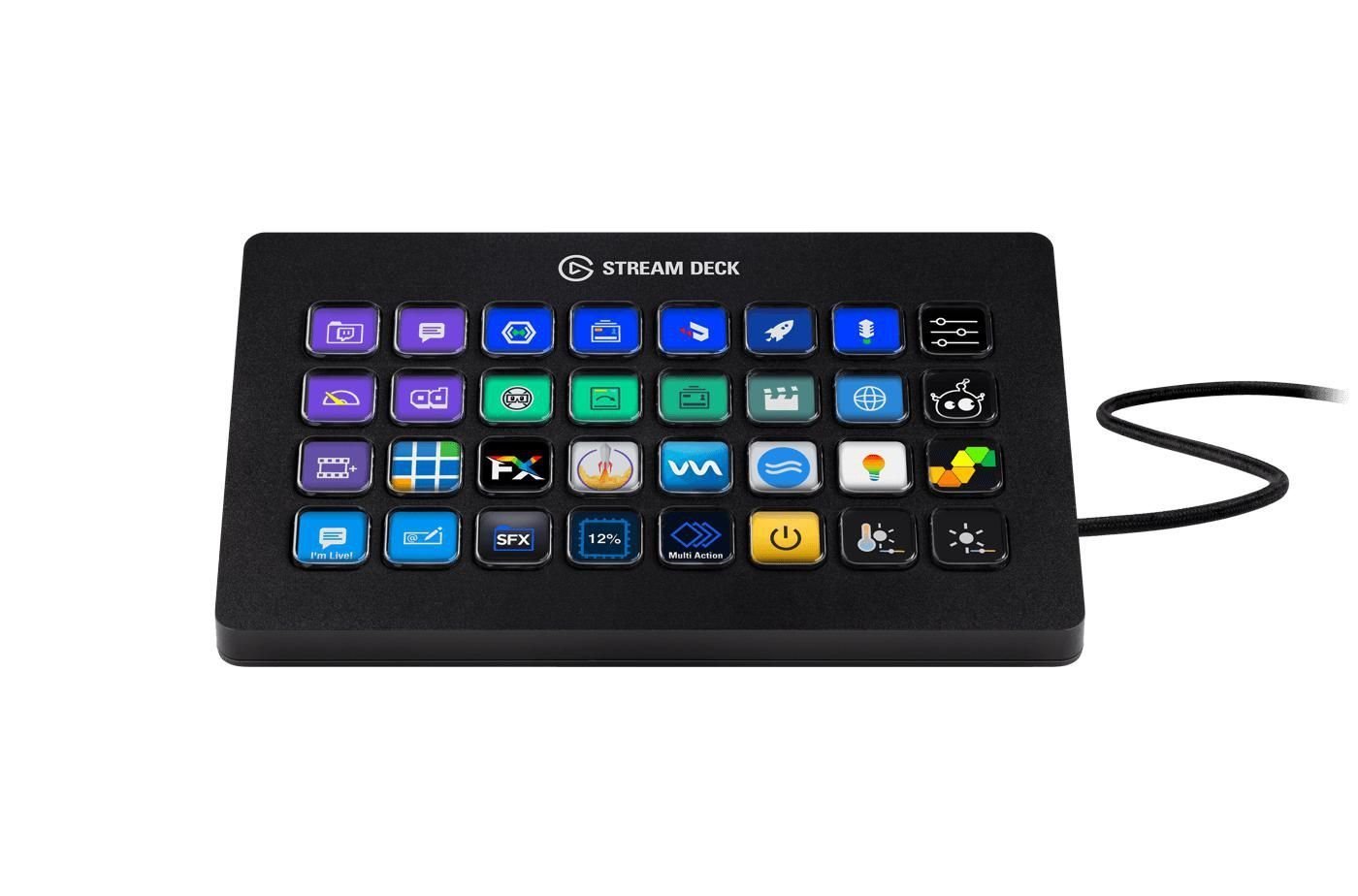 Elgato Stream Deck XL Tastatur Ja Kabling