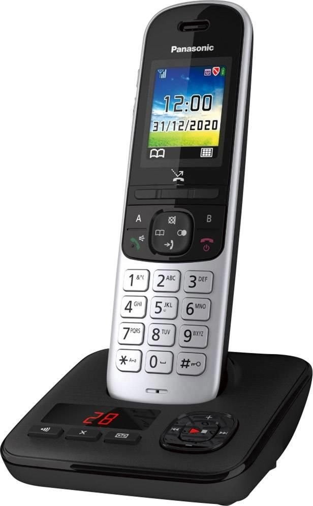 Panasonic KX-TGH720G TRÅDLØS Telefon Ingen Nummervisning Sort SØLV
