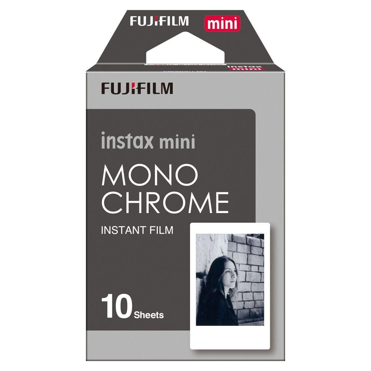 Fujifilm Instax Mini Monochrome Sort/Hvid Film Til Umiddelbar Billedfremstilling (Instant Film) Iso 800