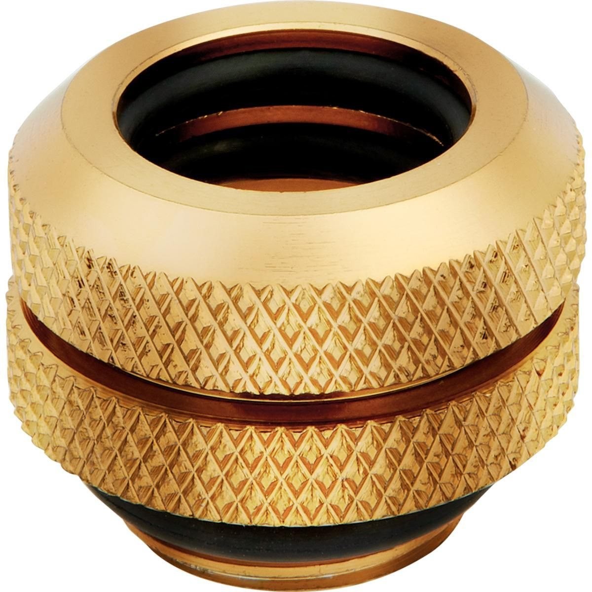 Corsair Hydro X Series XF Hardline 12MM Od Fitting Kølevæske System Tilpasning 4-Pack Guld