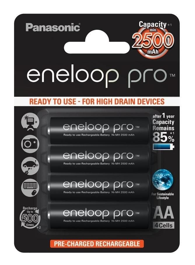 Panasonic Eneloop Pro Aa Type Batterier Til Generelt Brug (Genopladelige) 2500mAh
