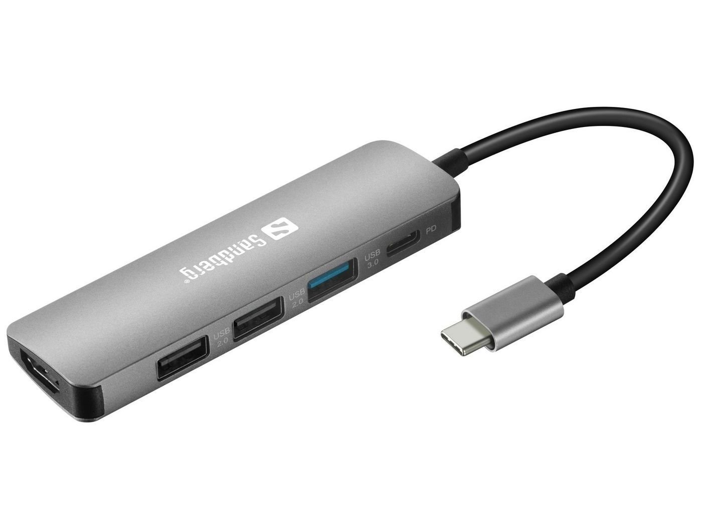 Sandberg Usb-C Dock Hdmi 3xUSB PD 100W Dockingstation