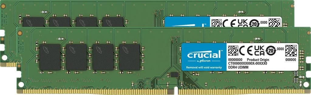 Crucial DDR4 64GB Kit 3200MHz CL22 Ikke-ECC