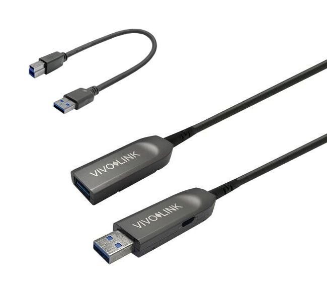 VivoLink Usb 3.1 Gen 1 Usb Forlængerkabel 10M Sort