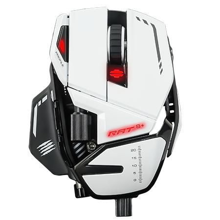 Mad Catz R.A.T.8 Optisk Kabling Hvid