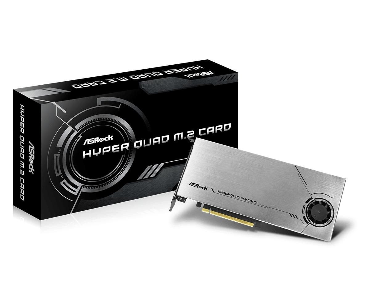 ASRock Hyper Quad M.2 Card Interfaceadapter