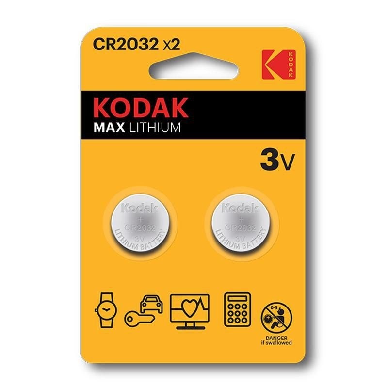 Kodak Max Knapcellebatterier CR2032