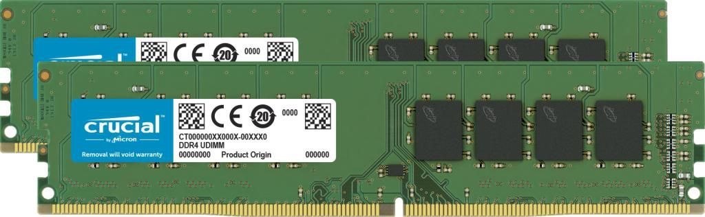 Crucial DDR4 32GB Kit 3200MHz CL22 Ikke-ECC