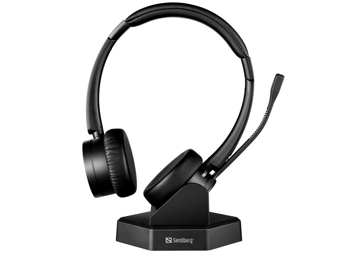 Sandberg Bluetooth Office Headset Pro TRÅDLØS Headset Sort SØLV
