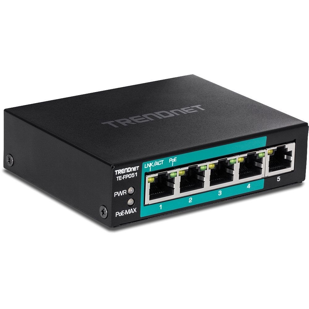 TRENDnet TE-FP051 5 Ports Ethernet Switch - Fast Ethernet - 100Base-X