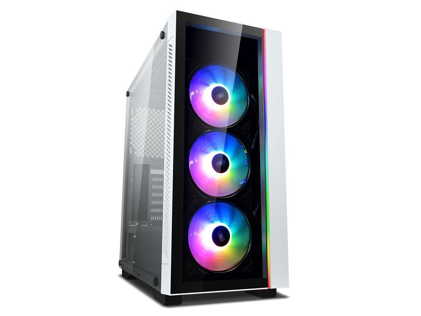 DeepCool Matrexx 55 Add-Rgb WH 3F TÅRN Udvidet Atx Strømforsyning Sort Hvid
