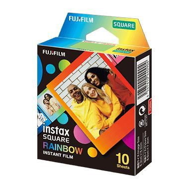 Fujifilm Instax Square Rainbow Farvefilm Til Umiddelbar Billedfremstilling (Instant Film)