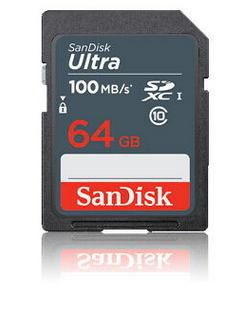 SanDisk Ultra SDXC 64GB 100MB/s