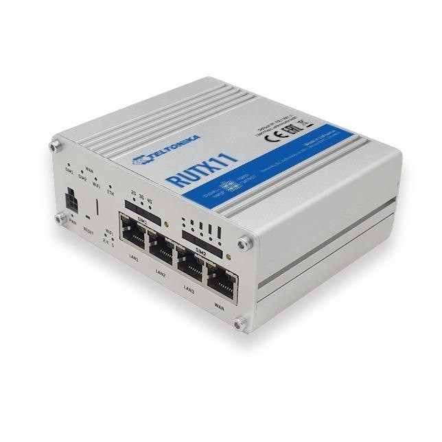 Teltonika Rutx11 TRÅDLØS Router Din Monterbar PÅ Skinne