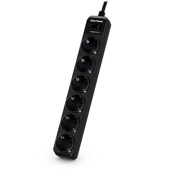 CyberPower Essential B0620sc0-De Strømstødsbeskytter 6-Stik 10A Sort