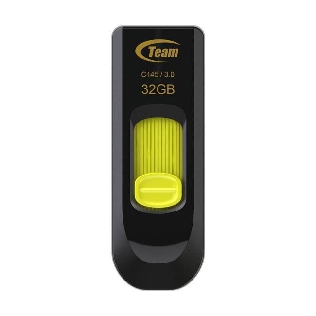 Team Usb Disk C145 32GB Usb 3.0 Sort Gul