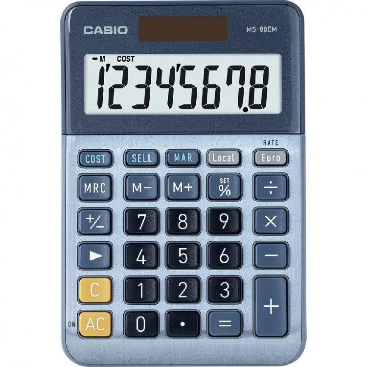 Casio Ms-88Em Skrivebords-Regnemaskine