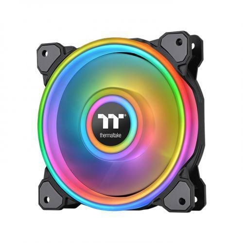 Thermaltake Riing Quad 14 RGB Radiator Fan TT Fan 1-Pack Sort 140 MM
