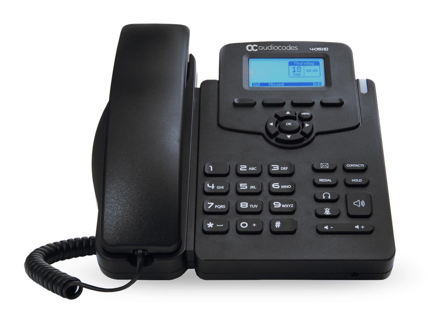 AudioCodes 405HD Ip Phone VoIP-telefon Sort
