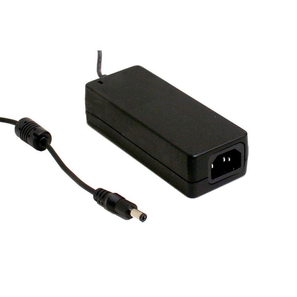 Mean Well Gst60a12-P1j Strømadapter Og Vekselret Universel 60 W Sort