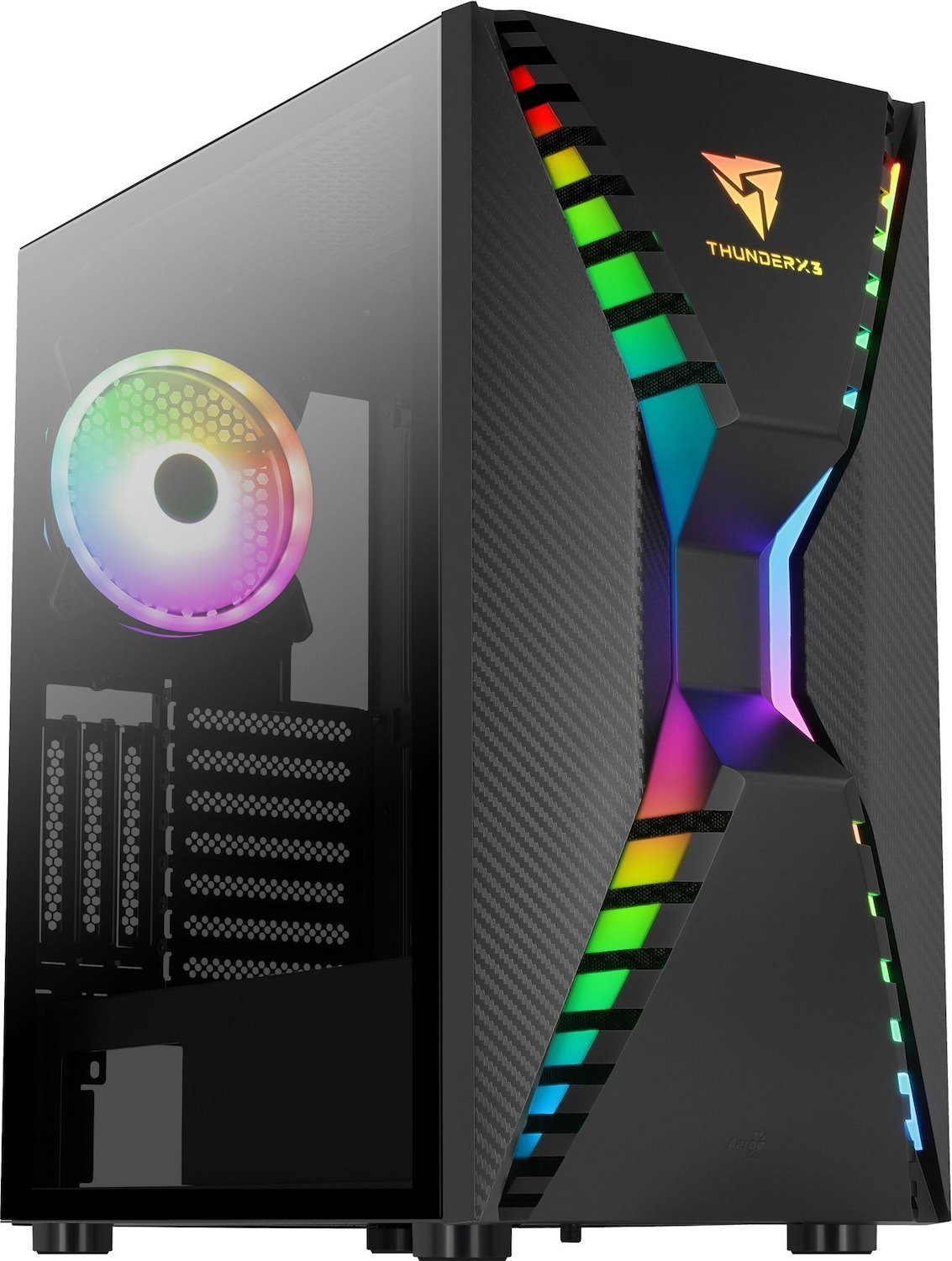 AeroCool Cronus-G-BK-v1 TÅRN Micro-ATX Ingen Strømforsyning Sort