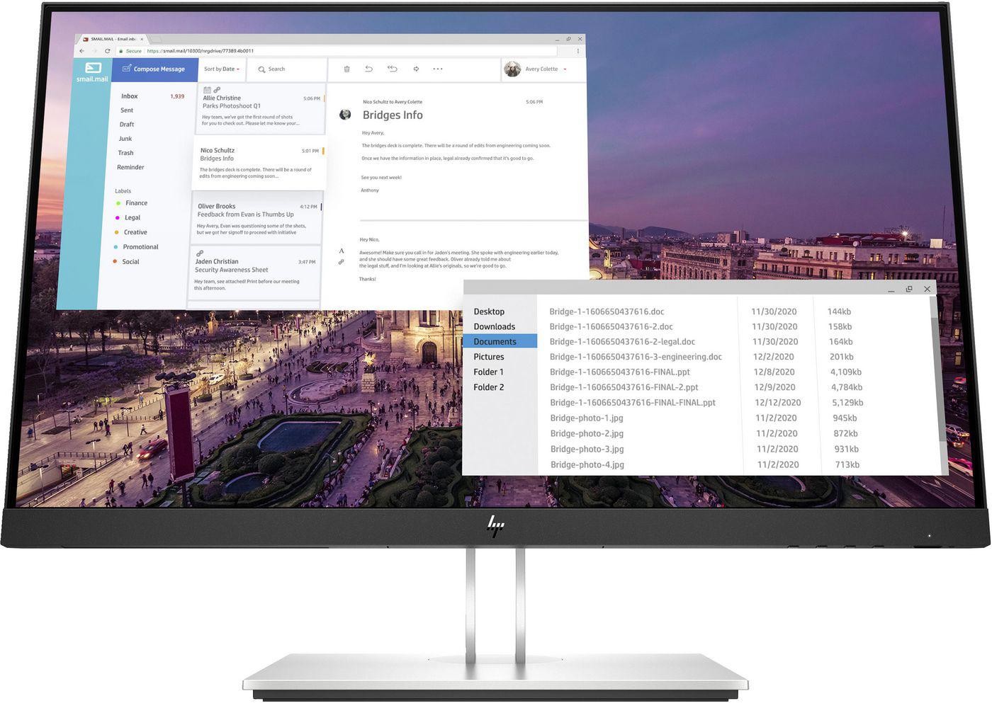 HP E23 G4 23 1920 X 1080 (Full HD) Vga (HD-15) Hdmi DisplayPort 60Hz Pivot SKÆRM