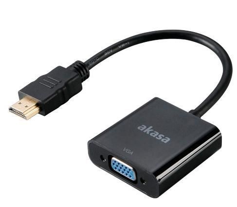 Akasa Videoadapter Hdmi / Vga 20CM Sort