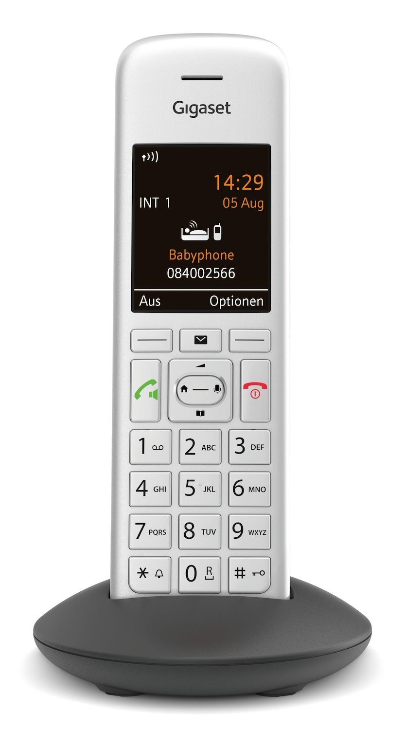 Gigaset Telefon Ce575hx Silber-Schwarz (S30852-H2969-B104)