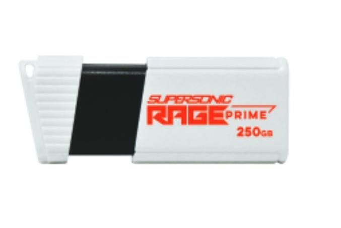 Patriot Supersonic Rage Prime 250GB Usb 3.2 Gen 2 Sort Hvid