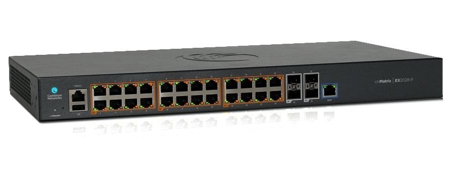 Cambium Networks cnMatrix Ex2028-P Switch 28-Porte PoE+