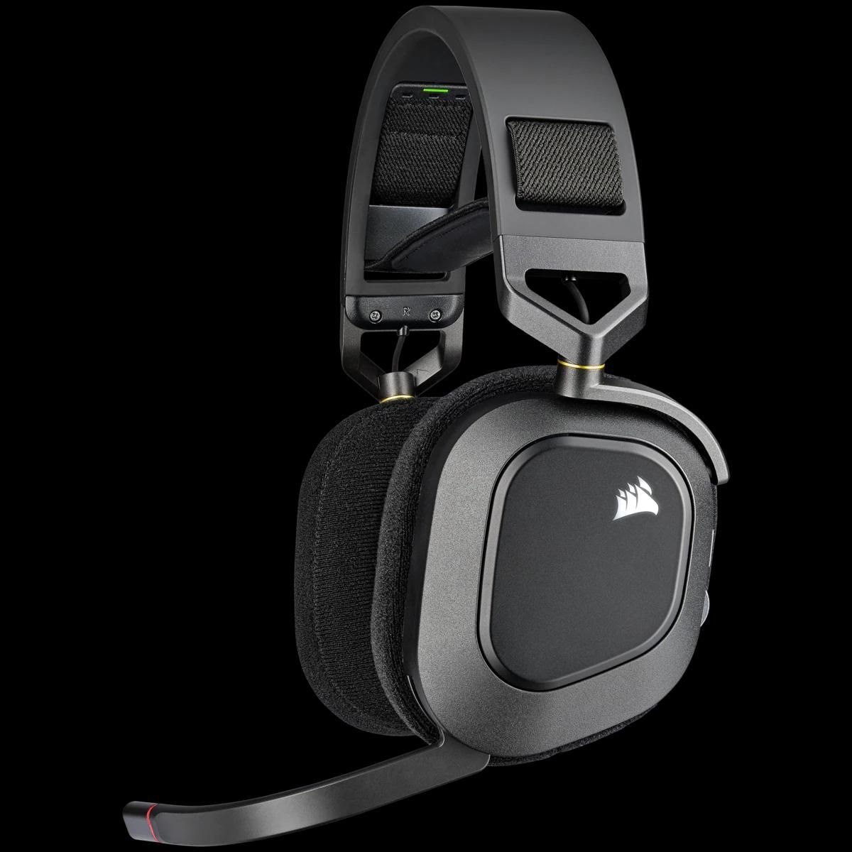 Corsair Gaming HS80 RGB TRÅDLØS Headset Sort
