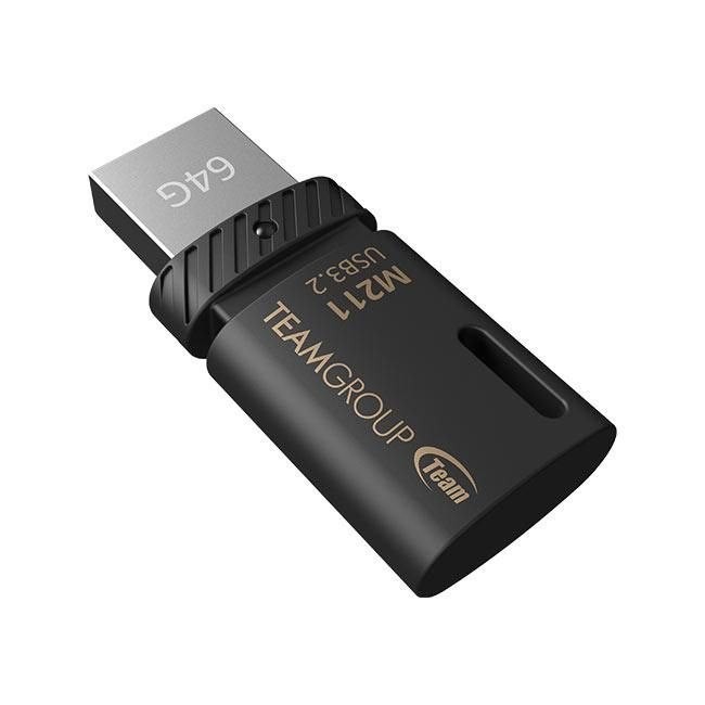 Team M211 64GB Usb 3.2 Gen 1 / Usb-C Sort