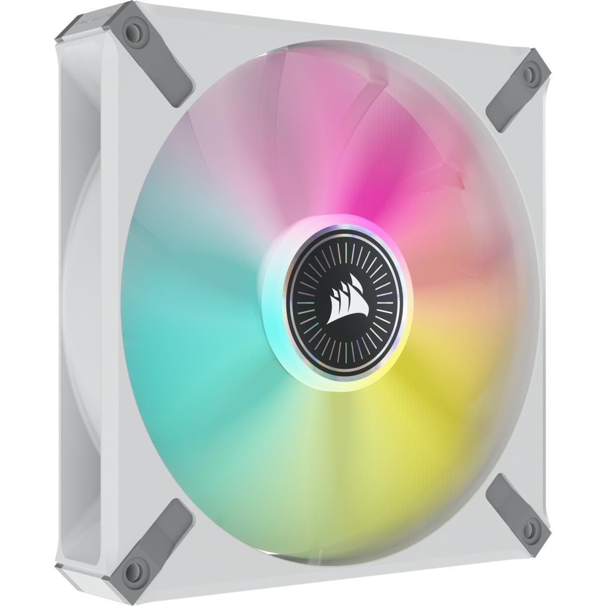 Corsair Icue ML140 RGB Elite Fan 2-Pack Hvid 140 MM