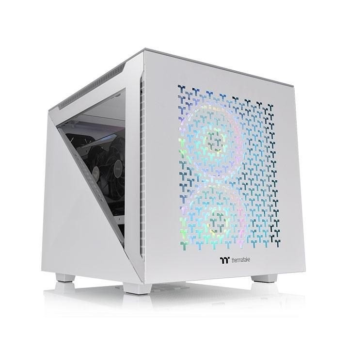 Thermaltake Divider 200 TG Air Snow TÅRN Micro-ATX Ingen Strømforsyning Hvid