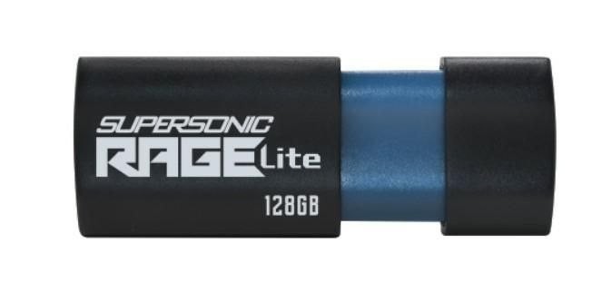 Patriot Supersonic Rage Lite 128GB Usb 3.2 Gen 1 Sort BLÅ