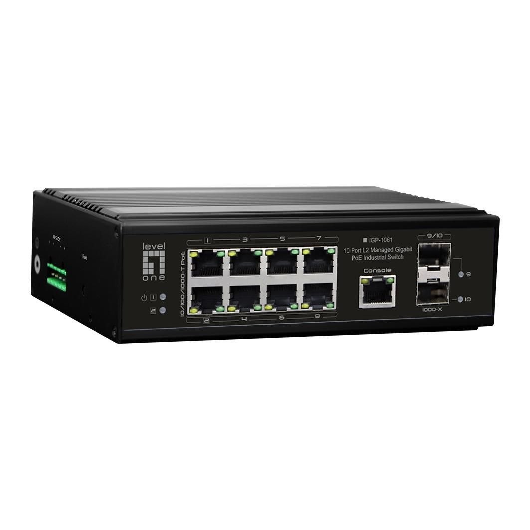 LevelOne Igp-1061 Switch 10-Porte Gigabit PoE++