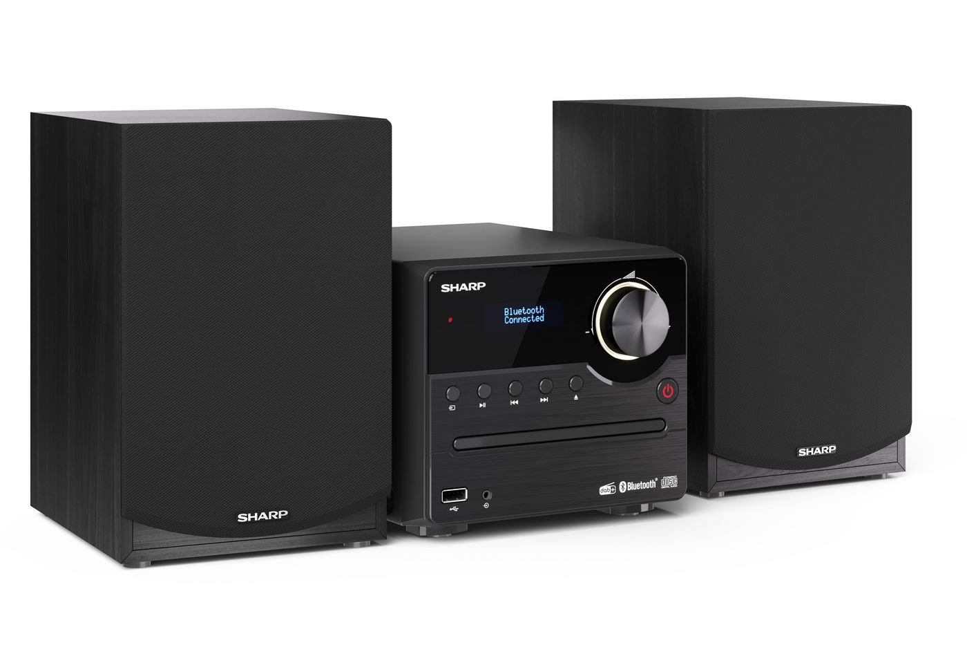 Sharp XL-B517D Dab Radio CD / MP3-afspiller Digital Afspiller Radio Bluetooth-Audiomodtager 15Watt