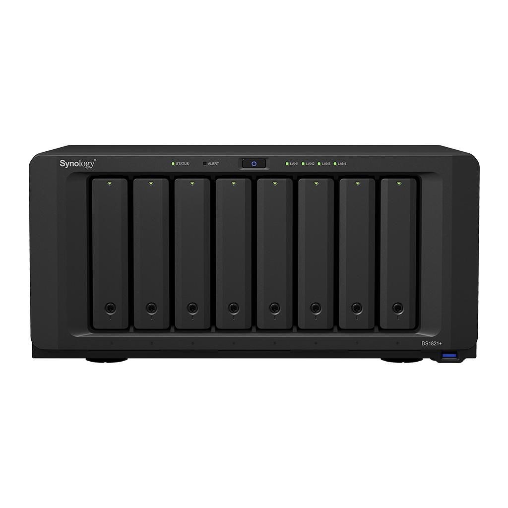 Synology DiskStation DS1821+ Nas Desktop Ryzen Embedded V1500B 4 GB DDR4 48 TB HDD DiskStation Manager Sort