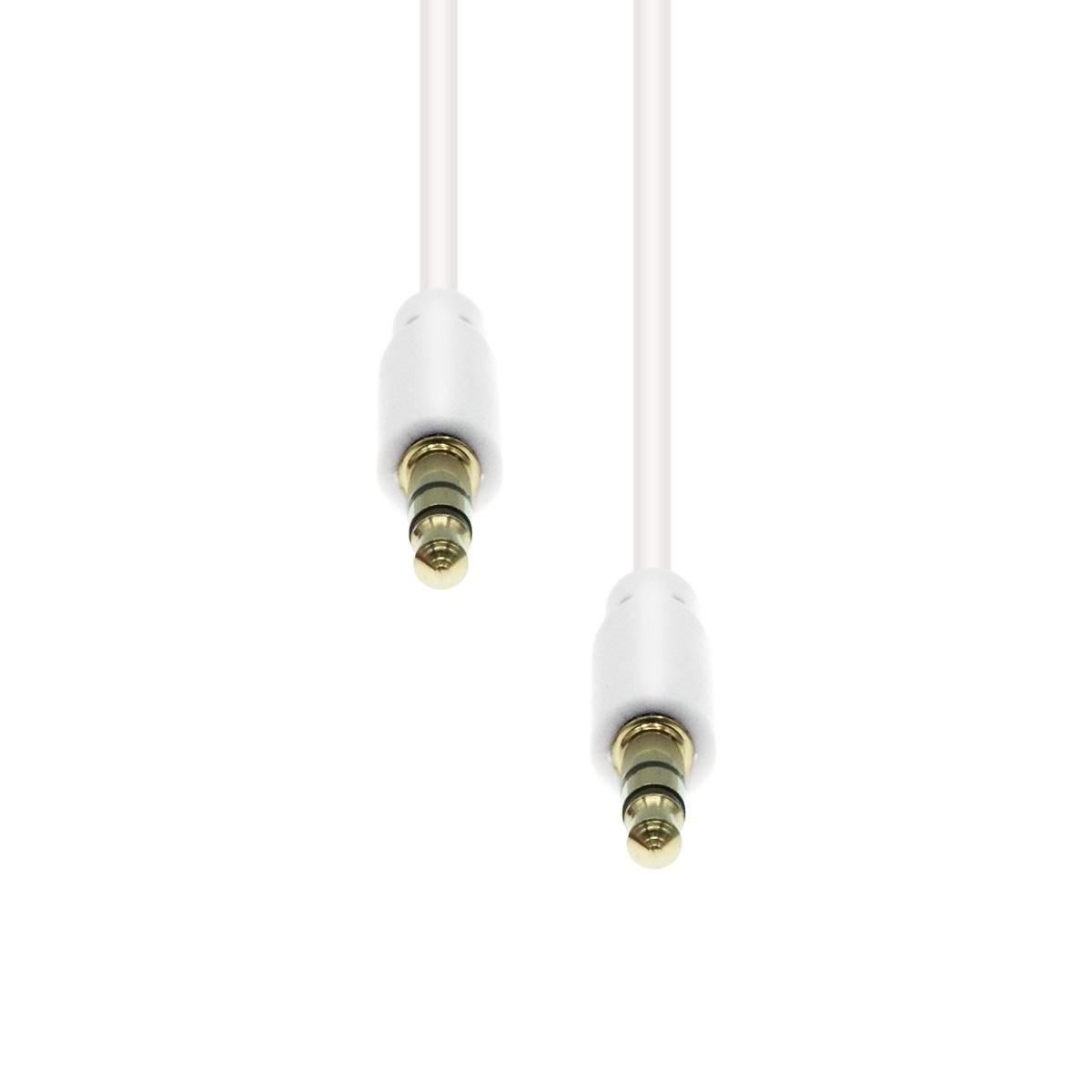 ProXtend Factory Sealed--Mini-Jack 3-Pin Slim Cable M-M White 5M