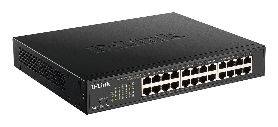 D-Link DGS-1100 DGS-1100-24PV2 24 Ports Manageable Ethernet Switch - Gigabit Ethernet - 1000Base-T