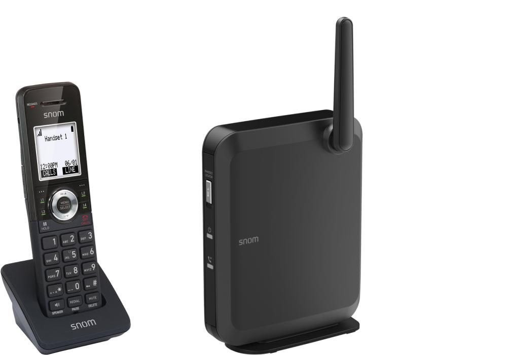 Snom M110SC Ledningsfri VoIP Telefon Sort