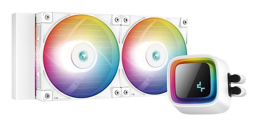 Deepcool LS520 WH Processors Flydende Kølesystem 1-Pack Hvid 120 MM