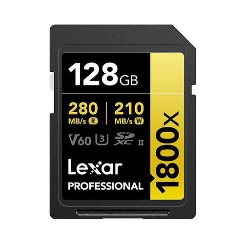 Lexar Professional Gold Series SDXC Uhs-Ii Memory Card 128GB 270MB/s