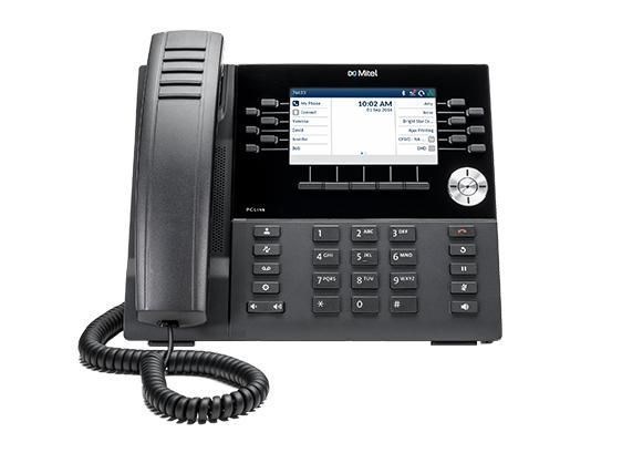 Mitel 6930W Ip Phone VoIP-telefon Ingen Nummervisning Sort