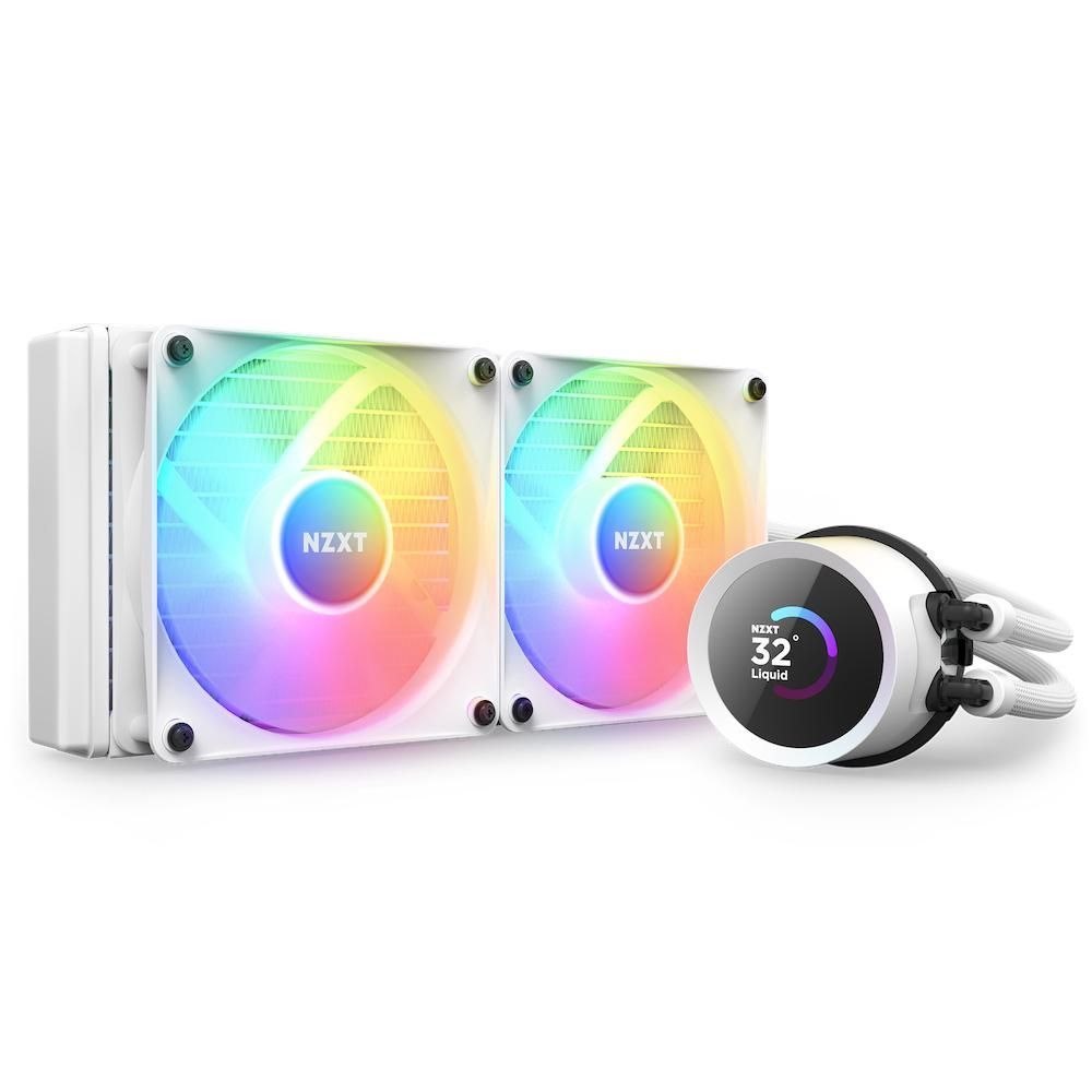 NZXT Kraken 240 RGB Processors Flydende Kølesystem 1-Pack Hvid 120 MM