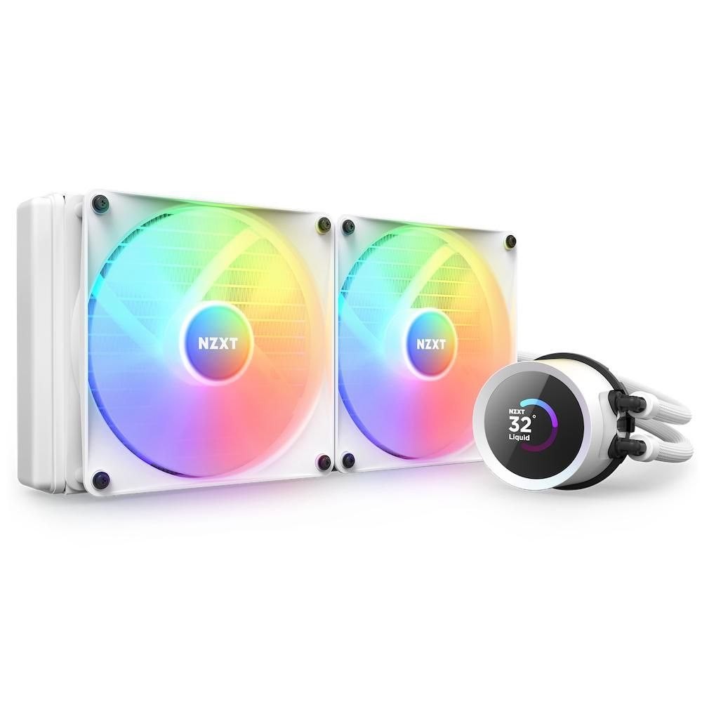 NZXT Kraken 280 RGB Processors Flydende Kølesystem 1-Pack Hvid 140 MM