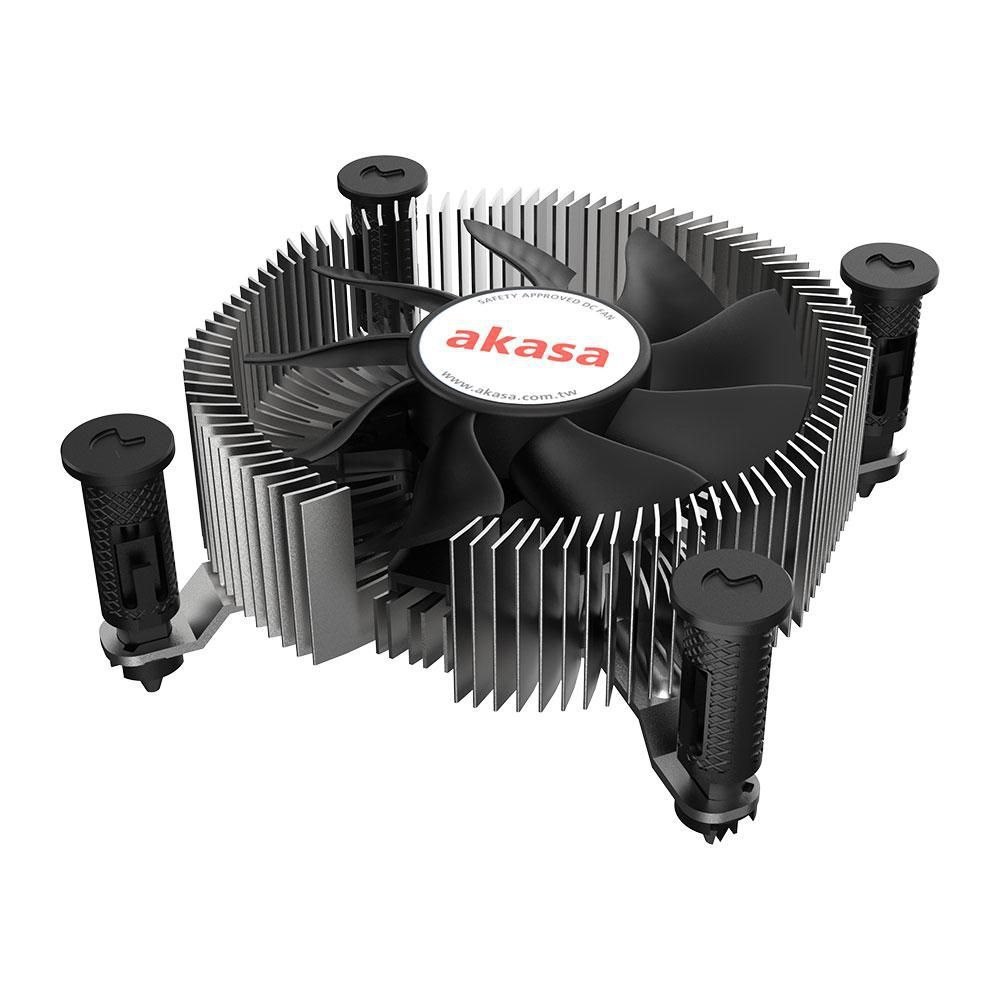 Akasa Processor-Køler 1-Pack Sort SØLV 74 MM