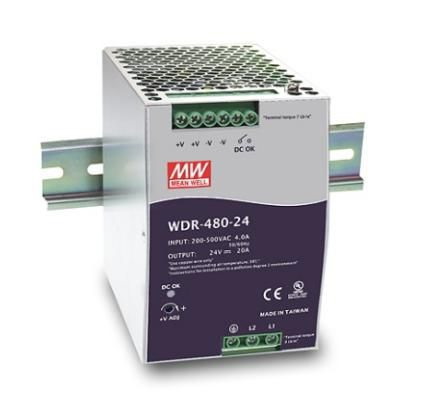 Mean Well WDR-480-24 Enhed Til Strømforsyning 480 W Metallic