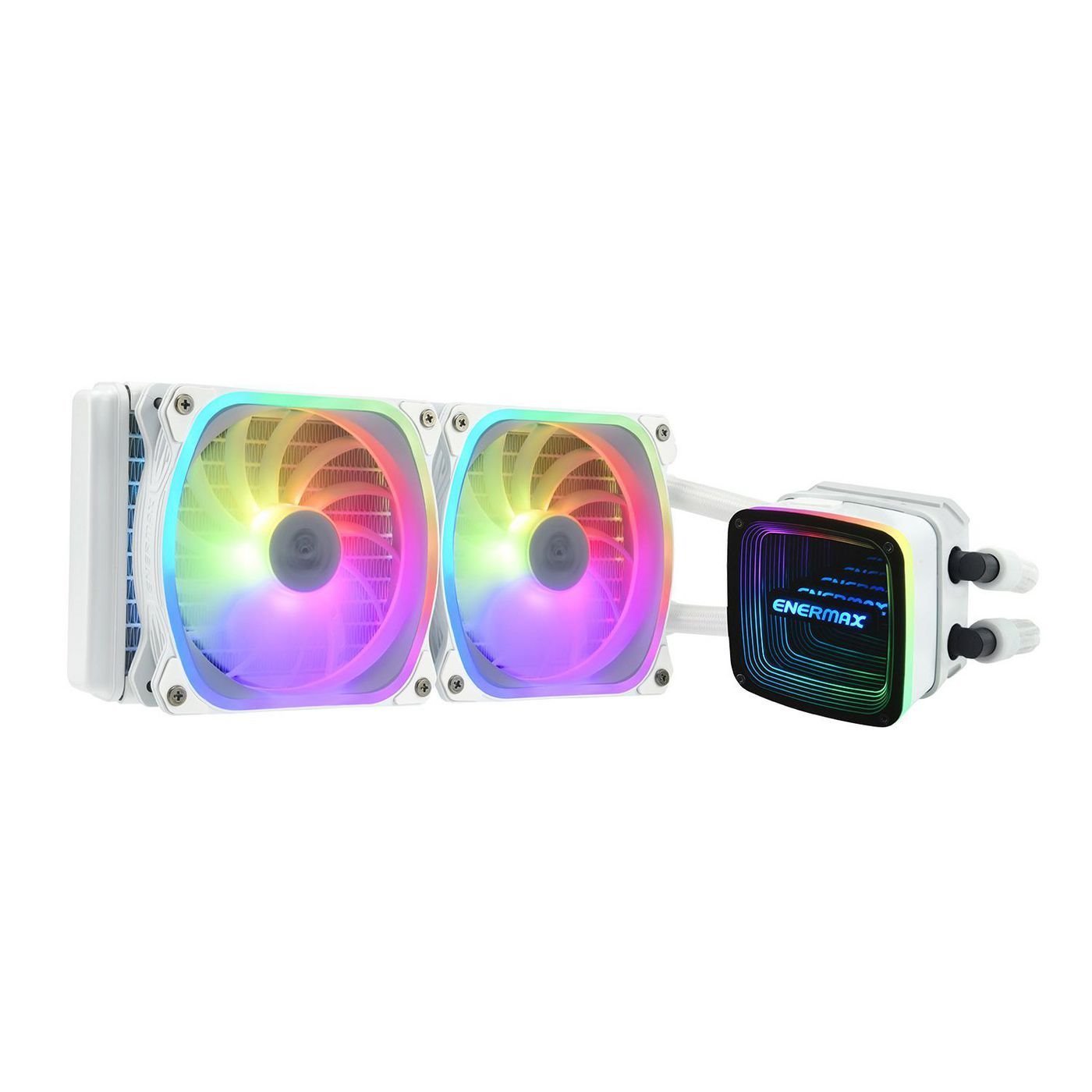 Enermax Aquafusion Adv Series Elc-Aqfa240-Sqa-W Processors Flydende Kølesystem 1-Pack Hvid 120 MM