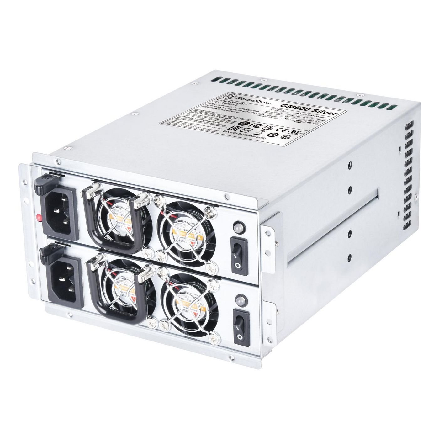Silverstone GM600 Silver Enhed Til Strømforsyning 1200 W 20+4 Pin Atx PS/2 SØLV